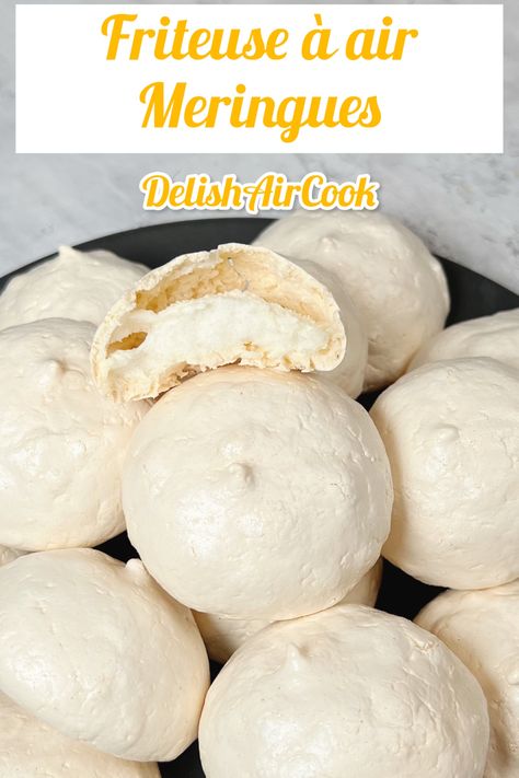 Meringues Air Fryer Meringues, Air Fryer Meringue, Air Flyer, Air Fryer Desserts, Recipes Air Fryer, Meringue Cookies, Air Fryer Recipes Easy, Air Fry, Fryer Recipes