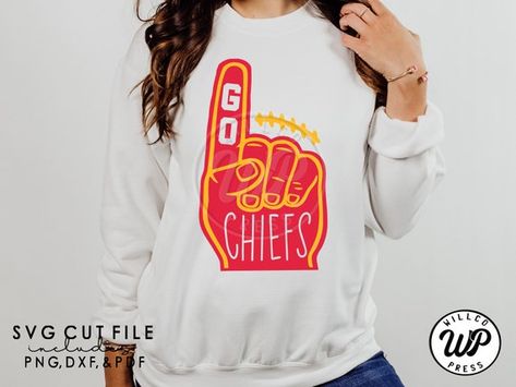 School Spirit Shirts Designs, Chiefs Svg, Boutique Designs, Foam Finger, Graphic Design Marketing, Daily Love, School Spirit Shirts, Eagles Football, Chiefs Football