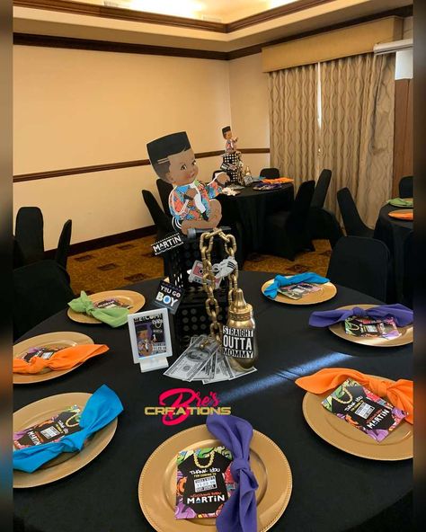 90’s Inspired Baby Shower Party Ideas | Photo 12 of 19 | Catch My Party Fresh Prince Baby Shower Theme Boy, Proud Family Baby Shower Theme, 90s Theme Baby Shower Ideas, 90s Baby Shower Theme, Prince Baby Shower Theme, Baby Pizza, 2000s Baby, Prince Baby Shower, Baby Shower Party Ideas