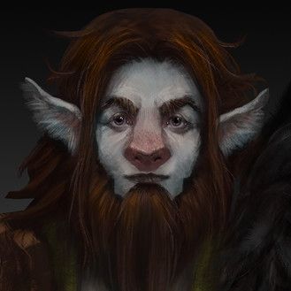 Aabel Beastheart Dnd, Firbolg Character Design, Dnd Firbolg, Firbolg Art, Firbolg Druid, Dnd Character Portraits, Animal Traits, D D Races, Icewind Dale