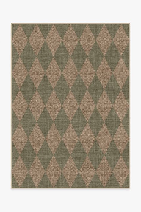 Harlequin Floors, Washable Runner Rug, Plaid Rug, Ruggable Rug, Natural Jute Rug, Warm Palette, Warm Beige, Checkered Rug, Jute Area Rugs