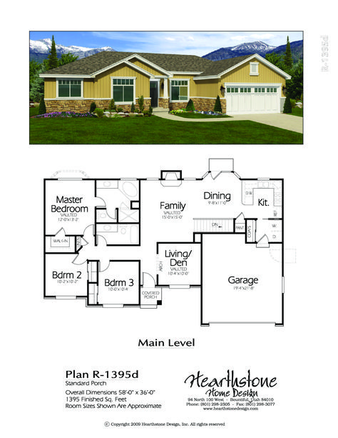 Craftsman Style Rambler Home Plan 1600 Sq Ft House Plans, Modern Rambler, House Plans With Basement, Rambler House Plans, Rambler House, Sims4 Builds, Luxury Plan, Basement House Plans, Garage Floor Plans