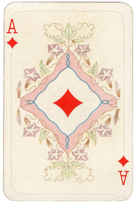 Ace of diamonds Allerfeinste Schubert Whist beautiful playing cards Playing Cards Diamonds, Wallpaper Card, Beautiful Playing Cards, Playing Card Decorations, Vintage Card Design, Playing Card Poster, Pretty Playing Cards, Playing Card Pattern, Graphic Design Playing Cards