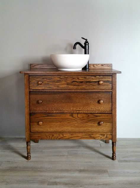 Custom Bathroom Vanity, Dresser Vanity, Steam Showers Bathroom, Custom Bathroom, Bathroom Layout, Bathroom Renos, Rustic Bathroom, Bathroom Styling, Bathroom Vanities