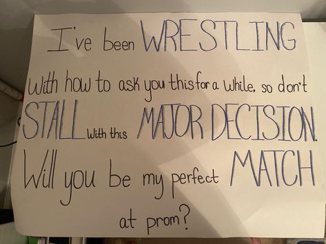 Winter Formal Proposal Wrestling, Homecoming Proposal Ideas Wrestling, Wrestling Homecoming Proposals, Wrestling Dance Proposals, Wrestling Winter Formal Proposal, Hoco Proposals Ideas Wrestling, Gym Hoco Proposal, Wrestling Promposal Ideas, Will You Be My Valentine Poster