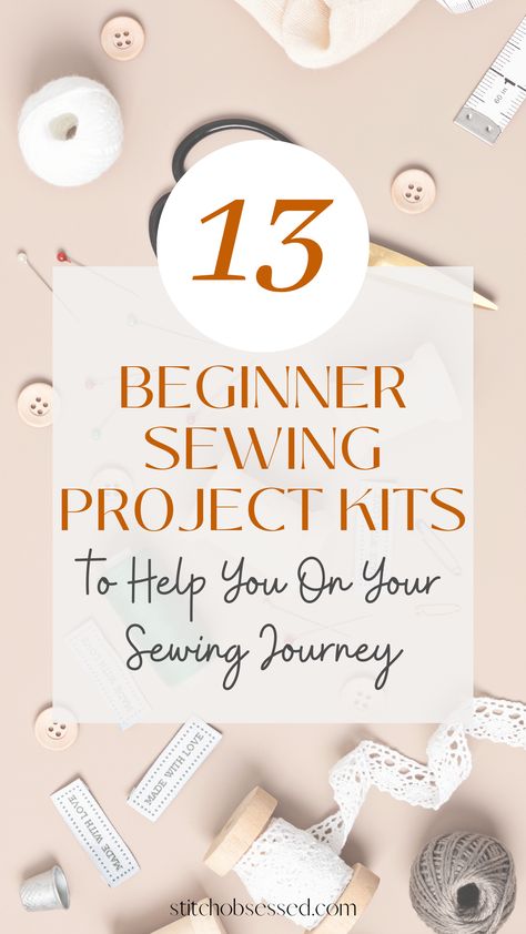 Are you wanting to learn how to sew, but a bit overwhelmed? These beginner sewing project kits are going to help take the guess work out of sewing for beginners. Free Printable Sewing Patterns For Beginners, First Time Sewing Projects, Beginners Sewing Project, Things To Sew For Beginners, Sewing Classes For Beginners, Free Sewing Patterns For Beginners, Beginner Sewing Projects, Sewing Machine Tension, Learn Sewing