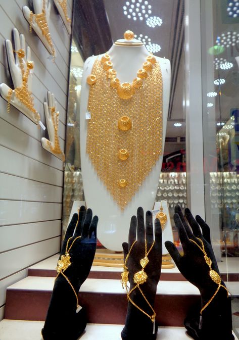 Gold Souk Dubai, Gold Jewlry, Bridal Ornaments, Gold Souk, Dubai Gold Jewelry, Arabic Jewelry, Gold Investments, Gold Necklace Indian Bridal Jewelry, Gold Jewelry Sets