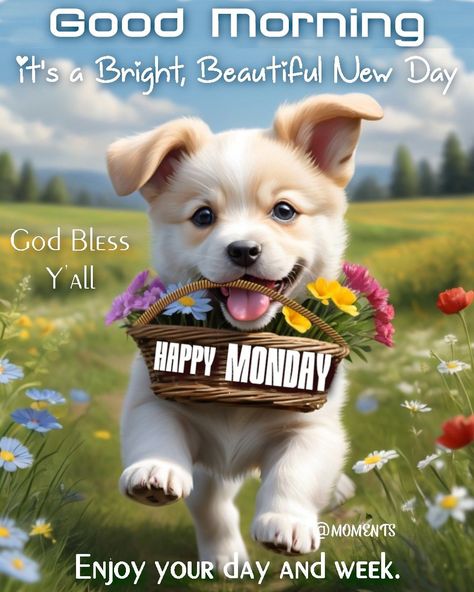 It's A Bright, Beautiful New Day. Good Morning, Happy Monday Pictures, Photos, and Images for Facebook, Tumblr, Pinterest, and Twitter Monday Cute Images, Happy Monday Have A Great Week, Good Morning Happy Monday New Week, Good Monday Morning Images, Happy Monday Humor, Happy Monday And New Week, Happy Monday Images Funny, Good Morning Happy New Week, Monday Quotes Positive