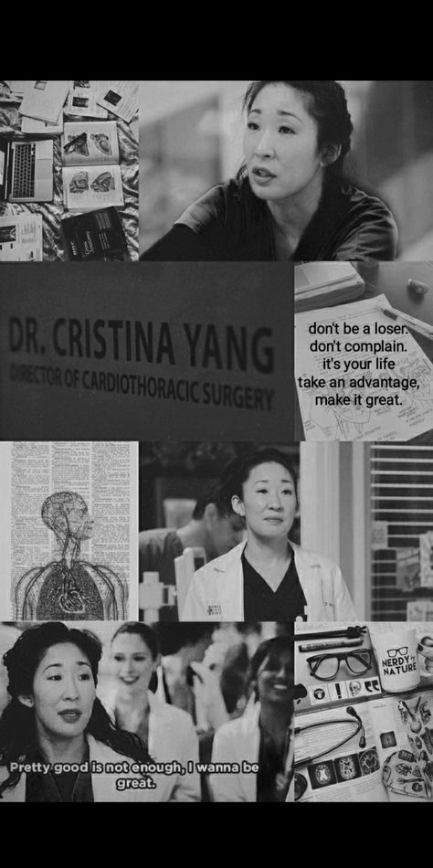 Christina Yang. Wallpaper. Motivation. Cardiosurgeon Christina Yang Study, Cristina Yang Study Motivation, Cristina Yang Motivation, Christina Yang Wallpaper, Cristina Yang Aesthetic, Christina Yang Quotes, Medschool Motivation, Cristina Yang Quotes, Academic Comeback