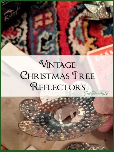 Vintage Christmas Tree Reflectors Christmas Light Reflectors, Decorating With Antlers, White Tail Deer, Simple Decorating, Vintage Christmas Lights, Vintage Light Bulbs, Christmas Tree Candles, Xmas Deco, Unique Christmas Decorations