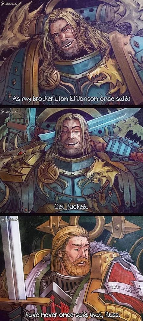 Warhammer Heresy, Leman Russ, Warhammer 40k Space Wolves, 40k Warhammer, Warhammer 40k Memes, 40k Art, Warhammer Figures, Funny Comic, Warhammer 40k Art