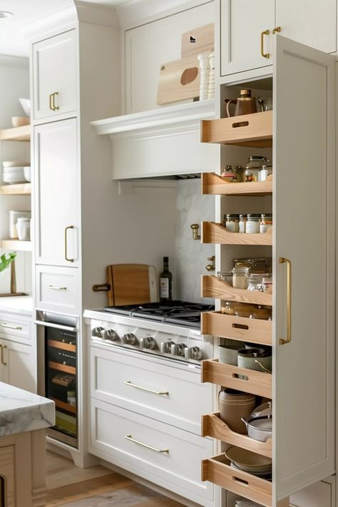 Tiny Kitchen Storage Ideas, Tiny Kitchen Storage, Tiny House Kitchen Storage, Clutter Free Kitchen, Kitchen Storage Ideas, Small Kitchen Storage, Minimalist Kitchen Design, Tiny House Kitchen, Kitchen Storage Solutions