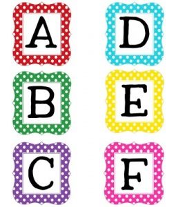 FREE Multi Polka Dot Uppercase Letters - Blank editable boxes included Dot Letters Printable, Dot Abc Free Printable, Font With Dots On Letters, Alphabet Dot To Dot, Polka Dot Numbers, Polka Dot Letters, Free Printable Letters, Alfabet Letters, Polka Dot