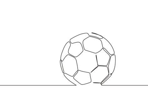 Football Line Art, Football Ball Drawing, Football Minimalist, Drawing Football, Artworks Ideas, How To Draw Balloons, Football Lines, Soccer Tattoos, Soccer Drawing