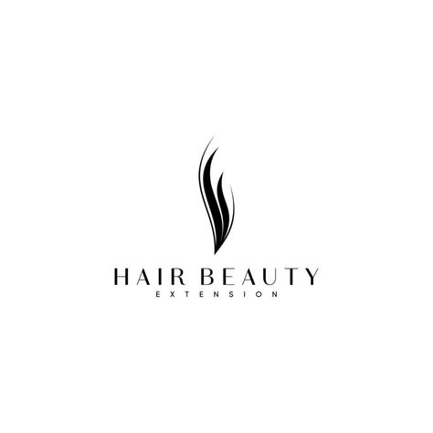 HAIR EXTENSION LOGO Hair Business Logo Design Ideas, Hairstyle Logo, Hair Extensions Logo, Engagement Announcement Photos, Tape Ins, Luxury Hair Extensions, Announcement Photos, Hair Logo, New Template