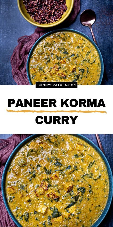 Paneer Korma Curry Paneer Korma Recipe, Korma Curry Recipes, Paneer Korma, Veggie Korma, Vegetarian Korma, Korma Paste, Paneer Curry Recipes, Korma Curry, Batch Cooking Recipes