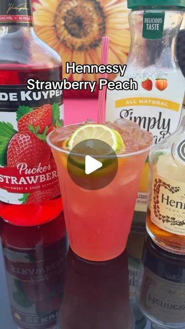 Chop Daily Food on Instagram: "Hennessy Strawberry Peach 🍓���🍑 Yay or Nay? 🎥 @spdrinkss" Strawberry Hennessy, Hennessy Drinks, Million Dollar Baby, Frozen Lemonade, Refreshing Drinks Recipes, Yay Or Nay, Million Dollar, Refreshing Drinks, Yummy Drinks