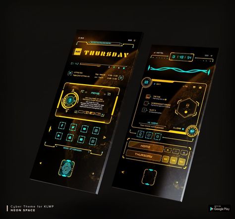 Futuristic Phones, Hud Design, Futuristic Interface, Futuristic Hud, Smooth Animation, Cyberpunk Tech, Neon Space, Futuristic Typography, Science Gadgets