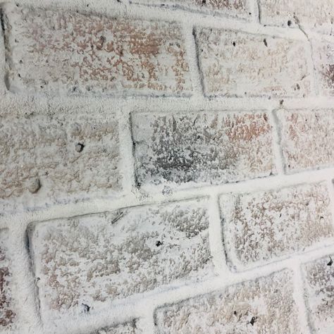 Faux White Wash Brick Wall, White Brick Feature Wall, Veneer Brick Wall, Faux Brick Outdoor Panels, Kitchen Brick Wall Decor Ideas, White Wash Brick Wall, Faux Brick Fireplace, Faux Brick Paneling, Textured Brick Wallpaper