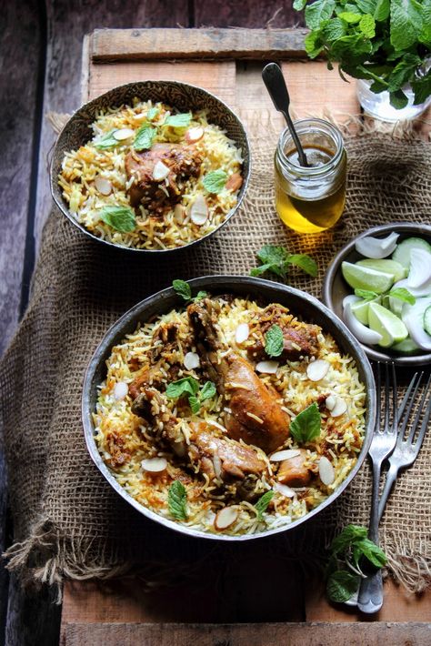 Deliciously aromatic chicken biryani, made the Awadhi way. #rice #meals #chickenbiryani #awadhicuisine #biryani #chickenrecipes #weekendvibes #healthyrecipes #glutenfree #indianfood #indian #homemade #party #entertain #potluck Indian Beef Recipes, Rice Meals, Indian Soup, Chicken Biryani Recipe, Indian Chicken Recipes, Indian Appetizers, Goan Recipes, Bengali Food, Vegetarian Indian