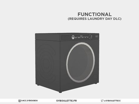 The Sims Resource - Laundry - Washing machine (requires Laundry Day) Laundry Washing Machine, Drying Rack Laundry, Laundry Drying, Game Codes, Sims 1, Laundry Day, Sims Community, Curved Glass, Large Appliances