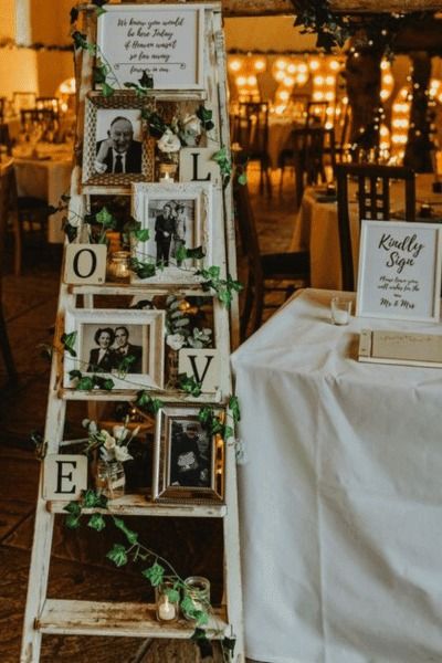 25 Ways To Create A Memory Or Memorial Table At Your Wedding - Wedding Hacked Grandparents Table At Wedding, Memorial Stand For Wedding, Fall Wedding Memory Table, Family Remembrance Wedding, In Loving Memory At Wedding, Memorial For Mom At Wedding, Grandparent Memorial At Wedding, Memory Table Wedding Display Cute Ideas, Memorial Table Wedding Display