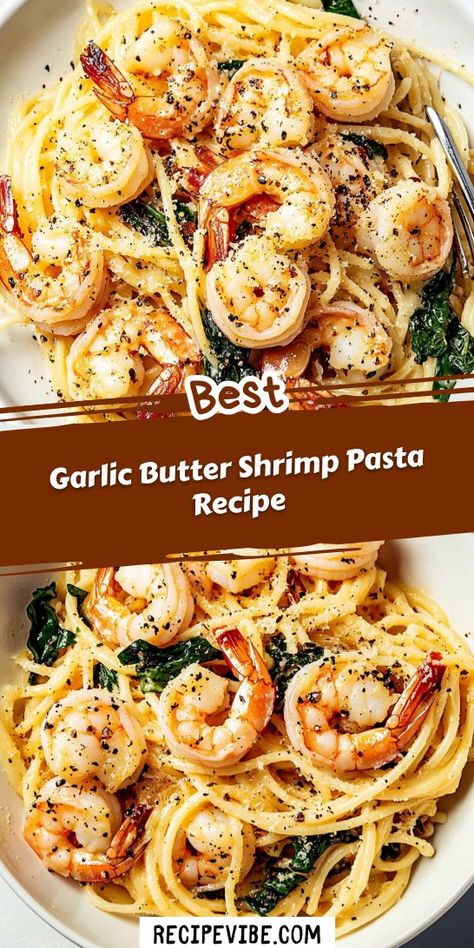 Craving a flavorful seafood dish that’s easy to whip up? Our Garlic Butter Shrimp Pasta combines tender shrimp with rich garlic butter for an unforgettable meal! It’s a must-try for any seafood lover. Don’t forget to save this recipe for your next dinner party or cozy night in! Butter Shrimp Pasta, Seafood Dinner Ideas, Garlic Butter Shrimp Pasta, Shrimp Pasta Recipe, Garlic Butter Shrimp, Butter Shrimp, Shrimp Pasta Recipes, Shrimp Pasta, Seafood Dinner