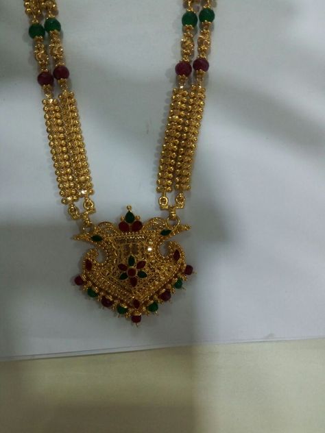 Nallapusalu Designs Gold Long, Nallapusalu Designs Gold, Long Haram, Antique Gold Earrings, Gold Jewelry Outfits, New Gold Jewellery Designs, Antique Gold Jewelry Indian, Diamond Wedding Jewelry, Gold Earrings Wedding