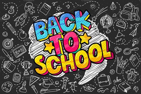 Back To School Backdrop, School Chalkboard Art, School Backdrop, Summer Bulletin Boards, School Background, School Chalkboard, Education School, Back 2 School, Welcome Back To School