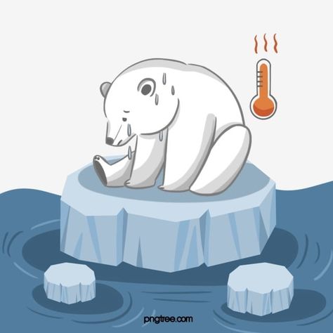 Ice Drawing, Polar Bear Drawing, Save The Polar Bears, Environmental Posters, Polar Bear Art, Earth Drawings, Cartoon Expression, Transparent Clipart, Bear Drawing