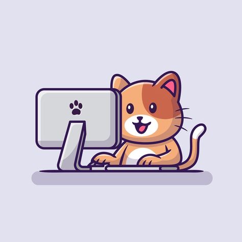 Computer Cartoon, Business Symbols, App Logos, Dachshund Design, Marketing Icon, Retro Gaming Art, Illustration Story, Animal Character, Cute Animal Illustration