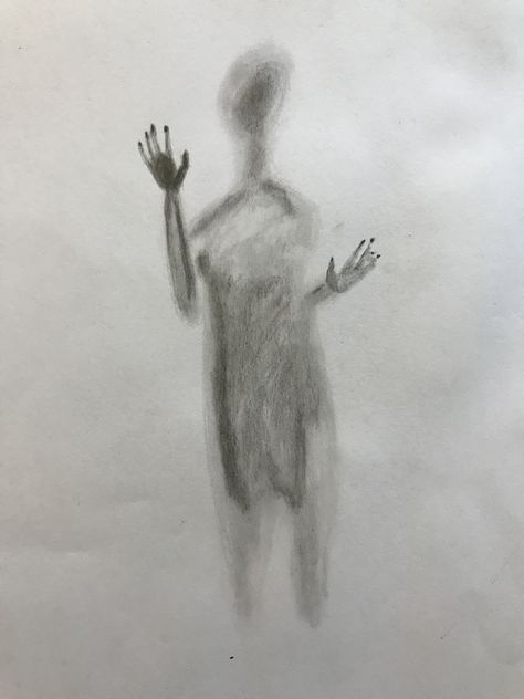 Paranormal Person Shadow Drawing, Paranormal Drawing Ideas, Shadow Person Drawing, Shadow Monster Drawing, Shadow Person, Paranormal Pictures, Human Shadow, Shadow Painting, Shadow Drawing