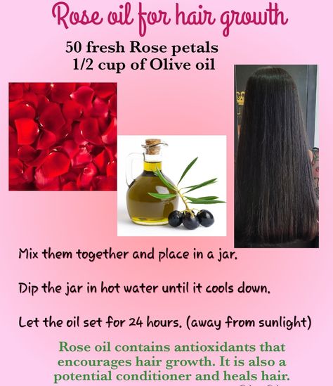 Rose Water Hair, Water Hair, Fresh Rose Petals, Oil Mix, Rose Oil, Hair Growth Oil, Rose Water, Rose Petals, Hair Products