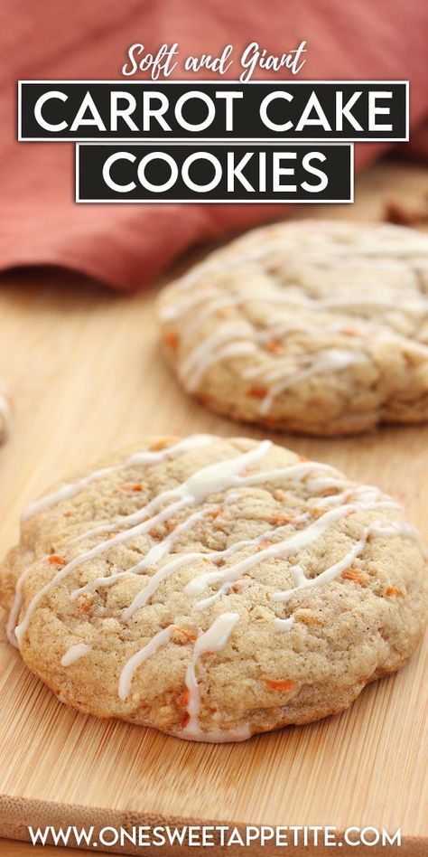 Looking for Mother's Day cookies? If you like carrot cake, then you’ll love carrot cake cookies! This scrumptious recipe combines the classic flavors of carrot cake — cream cheese, cinnamon, nutmeg, and of course, carrots — with the convenience of a cookie-baking experience. Try the recipe today! Carrot Cake Cream Cheese, Carrot Cake Cookie, Carrot Cake Cookies Recipe, Whoopie Pie Recipe, Carrot Spice Cake, Carrot Cake Cookies, Cake Cream, Biscotti Recipe, Sweet Treats Recipes