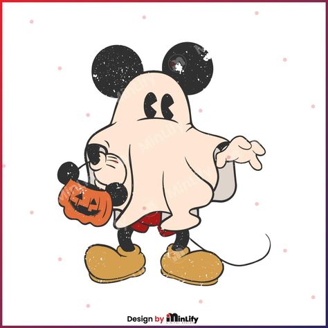 Disney Halloween Svg Retro Disney Halloween, Disney Halloween Vintage, Halloween Mickey Tattoo, Mickey Ghost Tattoo, Disney Halloween Designs, Disney Halloween Png, Disney Halloween Images, Disney Halloween Painting, Disney Halloween Drawings