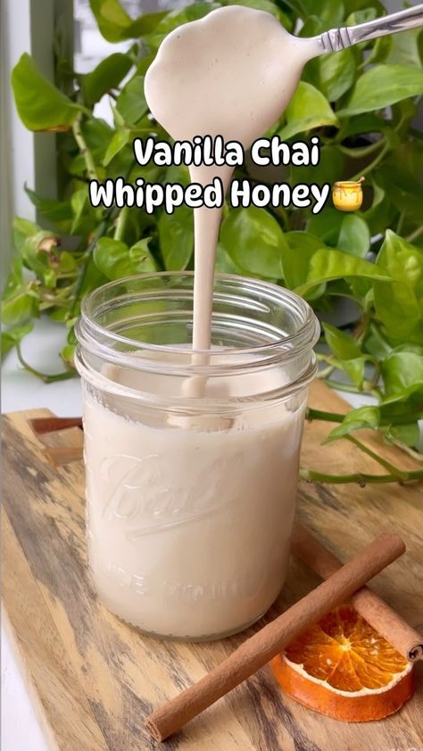 Food • Instagram Whipped Honey, Vanilla Honey, Vanilla Chai, Food Instagram, Marshmallow Fluff, Real Ingredients, January 7, Raw Honey, Instagram Food