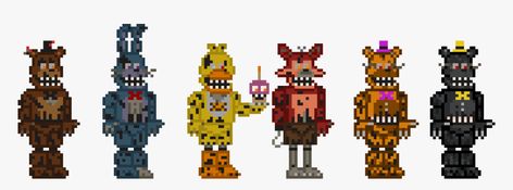 8 Bit Sprites, Fnaf 4, Fnaf Movie, Freddy Fazbear, Dark Lord, Fnaf Art, 8 Bit, Hd Images, Perler Beads