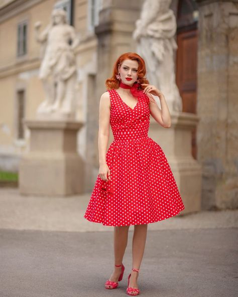 Dolly and Dotty on Instagram: “Go retro with this May Crossover Bust Red Dress❤️ Oh so perfect! 😍❤️🥰 Shop now and get it for only £25 🔥 #dollyanddotty #swingdress…” Formal Dresses For Weddings, Red Gingham, Red Tartan, Size 12 Dress, Red Polka Dot, Pin Up Style, Full Skirt, Dress Clothes For Women, Up Styles