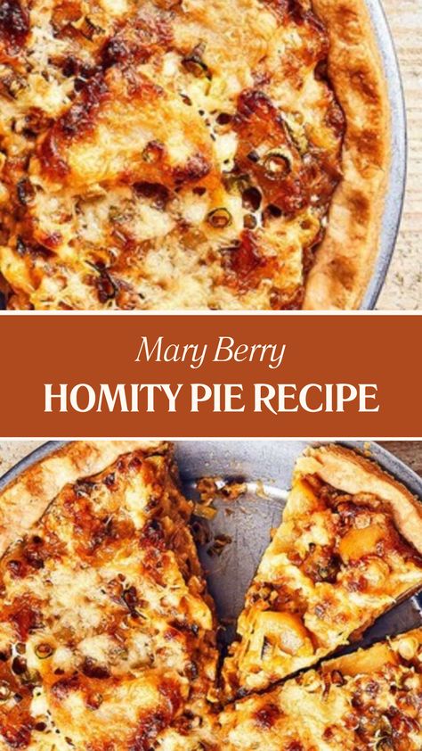 Mary Berry Homity Pie Recipe Homity Pie Recipe British, Savoury Pies Recipes, Savoury Pie Recipes, Veggie Pie Recipe, Egg Pie Recipe, Thyme Potatoes, Savory Pie Recipes, Mary Berry Recipes, Homity Pie