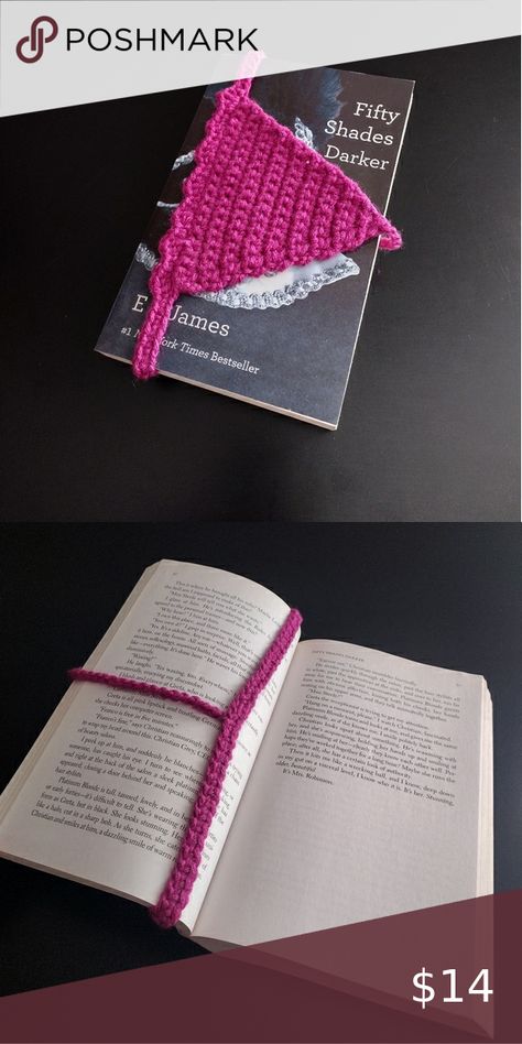 Handmade Bookmark Thong (Bookini) Book Thong Crochet Pattern, Crochet Thong Bookmark Free Pattern, Thong Bookmark Crochet, Crochet Book Thong Pattern, Book Thong Crochet, Crochet Thong Bookmark, Crochet Book Marks, Crochet Valentine Patterns, Crochet Valentine