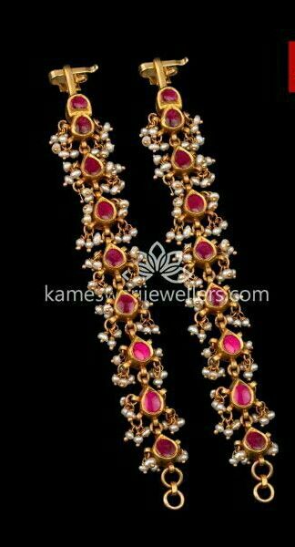 Earchains Gold Indian, Matillu Design Gold, Maateelu Gold Designs, Mateelu Gold Designs, Ear Matilu Gold, Gold Matilu Designs, Matilu Designs Gold, Matilu Designs, Matte Gold Jewelry