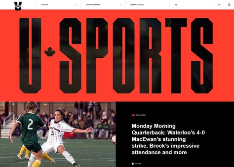 U SPORTS #webdesign Sport Website Design Inspiration, Sport Website Design, Sports Website Design, Photographer Website Design, Sports Website, College Aesthetic, Photographer Website, Website Header, Modern Web Design