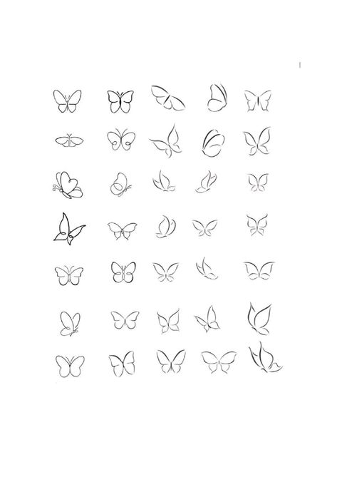 Tattoo Stencils Outline For Women, Printable Nail Art, Tattoo Mafia, Protection Sigils, Butterfly Tattoo Stencil, Tato Minimal, Small Girly Tattoos, Stencil Outline, Small Butterfly Tattoo