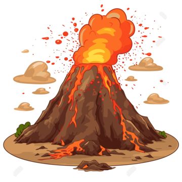 Cartoon Volcano, Volcano Clipart, Volcano Drawing, Human Body Science Projects, Volcano Art, Png Top, Erupting Volcano, Minion Phone Wallpaper, Homeschool Preschool Activities