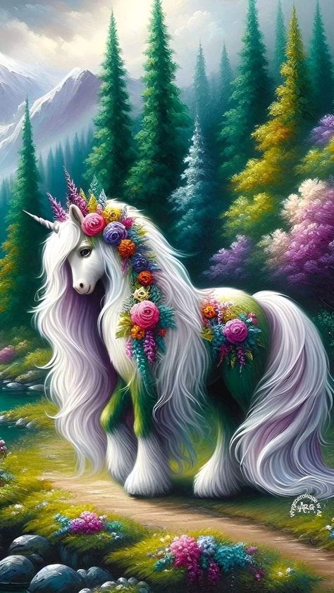 Canvas Art Painting Abstract, Unicorn Artwork, Unicorn And Fairies, Fantasy Horses, Animal Spirit, Legends And Myths, Unicorn Wallpaper, Unicorn Horse, World Of Fantasy