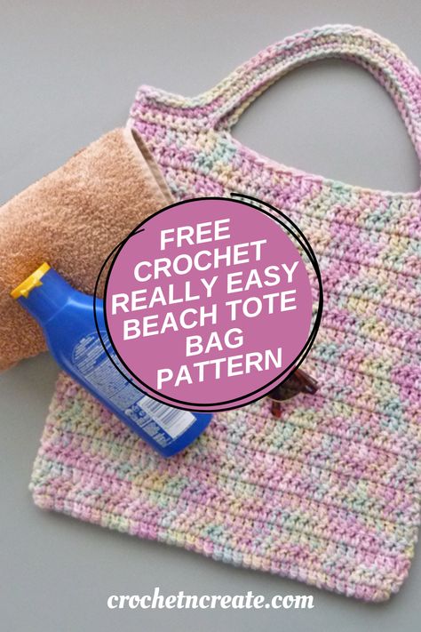 Free crochet really easy beach tote bag pattern. Great to carry your bits and pieces in. How To Crochet A Beach Bag, Crocheted Tote Bags Free Pattern, Free Crochet Bags And Totes Pattern, Crochet Totes And Bags Patterns, Tote Bag Pattern Free Crochet, Beach Crochet Tote Bag With Top Carry Handle, Beachy Crochet Tote Bag For Vacation, Crochet Shopping Bag Free Pattern, Beachy Crochet Tote Bag For Everyday Use