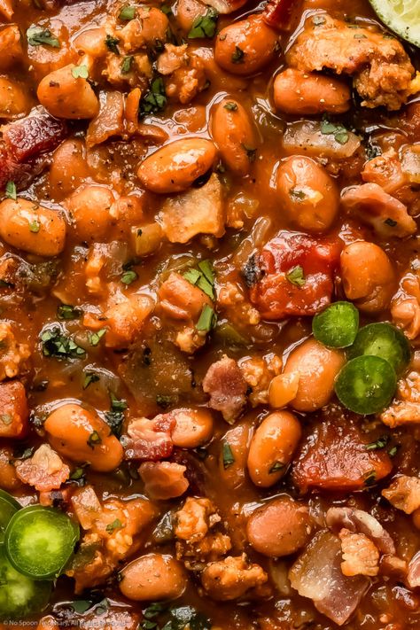 Charro Beans Mexican, Mexican Charro Beans, Pinto Bean Recipe, Mexican Beans Recipe, Beans Mexican, Mexican Pinto Beans, Charro Beans, Pinto Bean Recipes, Brazilian Samba