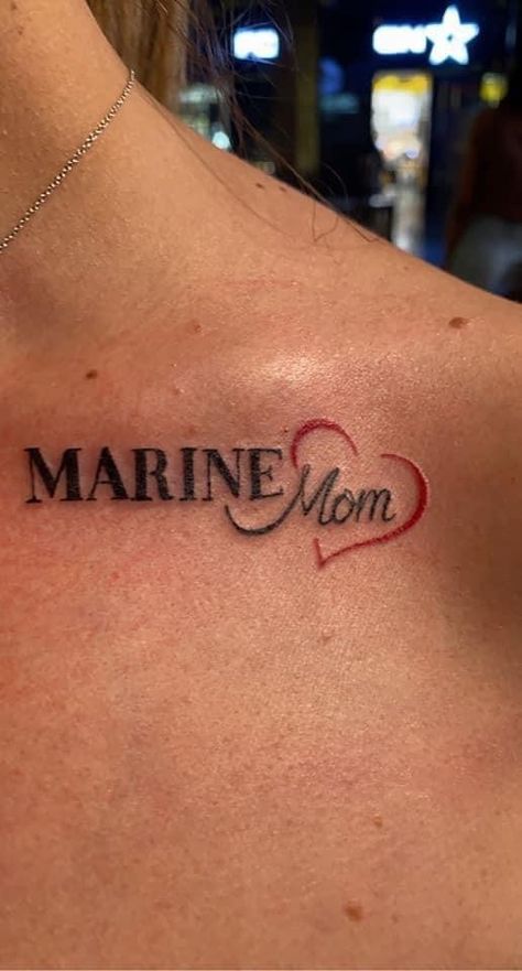 Usmc Mom Tattoo, Marines Tattoo, Marine Mom Tattoo, Mom Tattoo Ideas, Marine Corps Tattoos, Usmc Tattoo, Zen Tattoo, Usmc Mom, Marine Tattoo