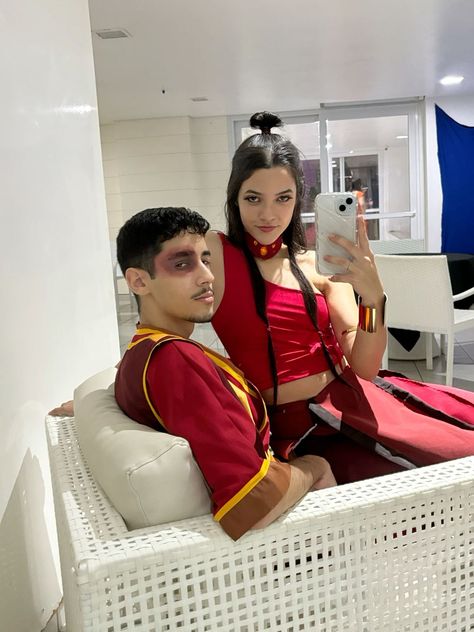 Avatar The Last Airbender Couple Costume, Zuko And Mai Costume, Zuko And Katara Costume, Katara And Zuko Costume, Atla Costume, Avatar The Last Airbender Costumes, Avatar The Last Airbender Halloween, Zuko Costume, Atla Cosplay