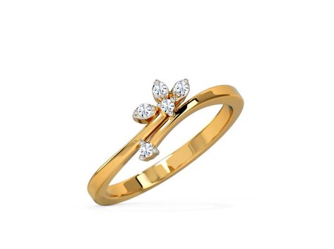 Girlish Ring Designs Gold, New Gold Ring Designs For Women, Rings For Women Gold Indian, Gold Ring Designs Unique, Light Weight Diamond Jewellery, Payal Designs Silver, Simple Ring Design, Diamond Finger Ring, Custom Gold Jewelry